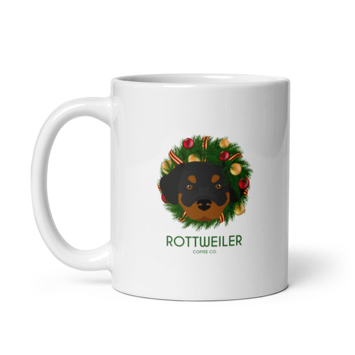 "Rottie Wreath" Mug