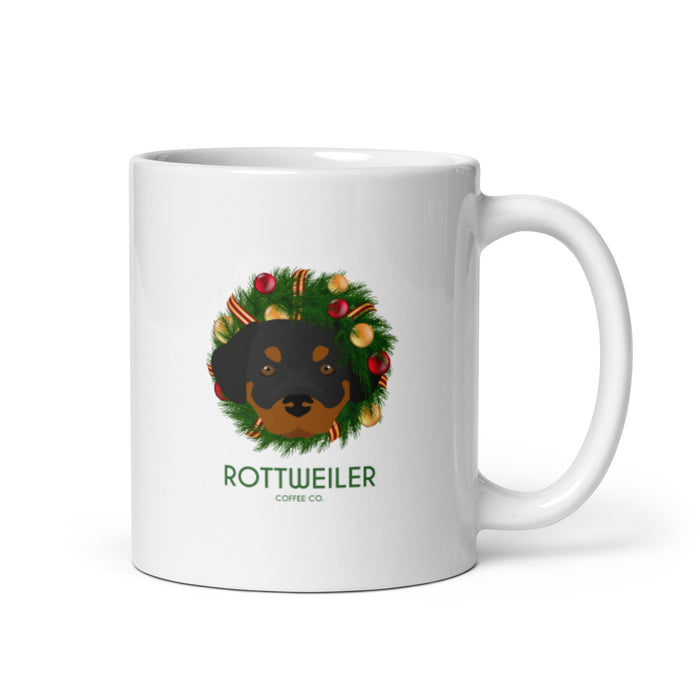 "Rottie Wreath" Mug