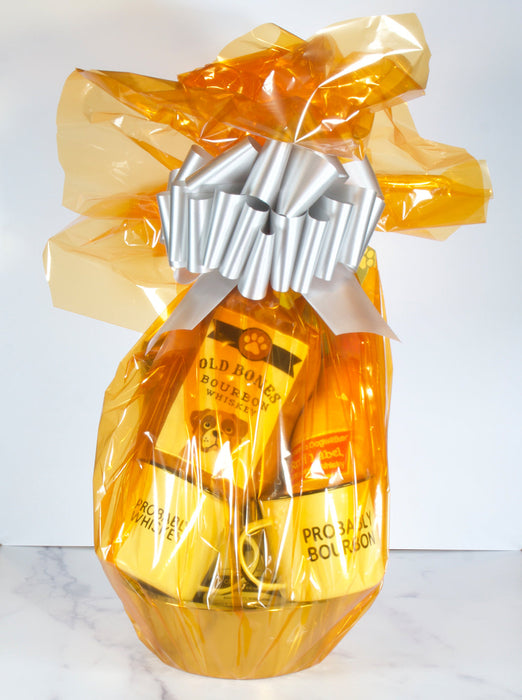 Dogs & Bourbon & Whisky & Scotch Gift Basket