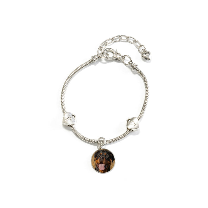 Charm Bracelet with Your Dog's Photo