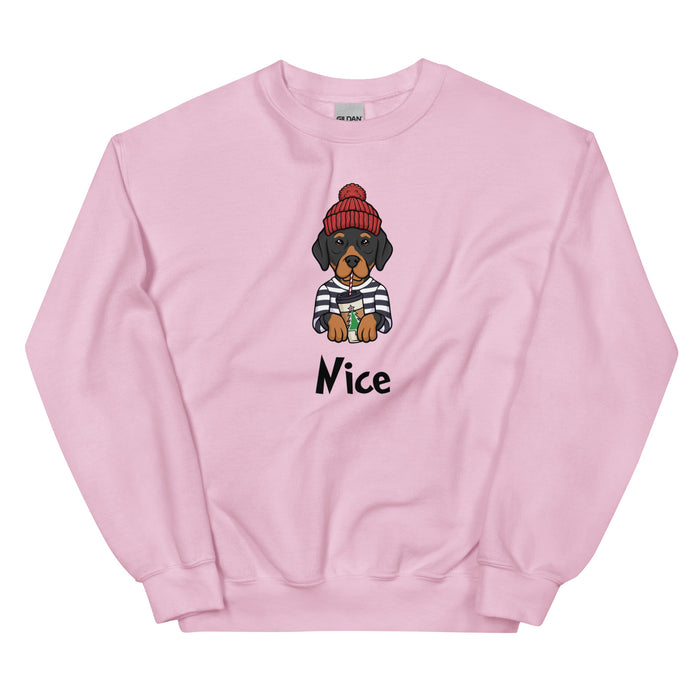 "Nice Rottie" Holiday Sweatshirt