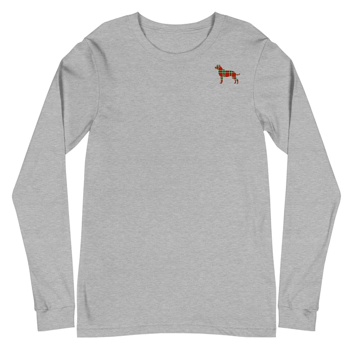 Long-Tail "Plaid Rottie" Long Sleeve Tee