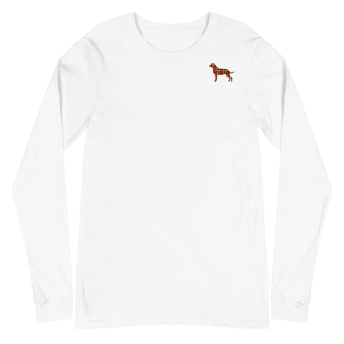 Long-Tail "Plaid Rottie" Long Sleeve Tee